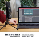 Microphone de podcasting USB Marantz MPM-4000U avec mixeur intégré et sortie casque