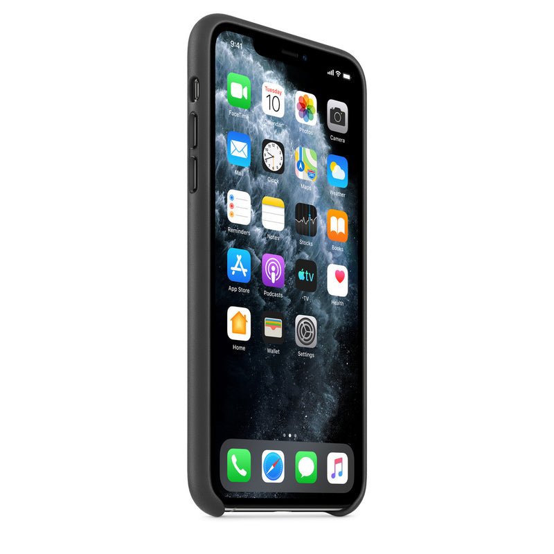 Apple Leder Case (iPhone 11 Pro Max) Schwarz
