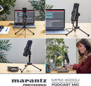 Microphone de podcasting USB Marantz MPM-4000U avec mixeur intégré et sortie casque
