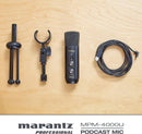 Microphone de podcasting USB Marantz MPM-4000U avec mixeur intégré et sortie casque