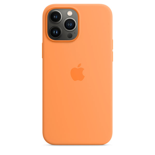 Apple Silikon Case mit MagSafe (iPhone 13 Pro Max) Gelborange