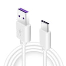 Huawei Original HL1289 5A USB 3.1 Typ C Superfast Ladekabel Weiß (für P9/Plus/P10/Plus/Mate 9/Nova/2)