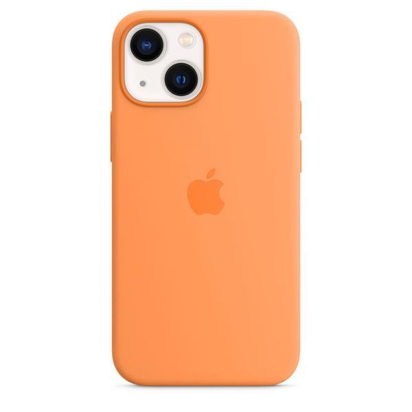 Apple Silikon Case mit MagSafe (iPhone 13 mini) Gelborange