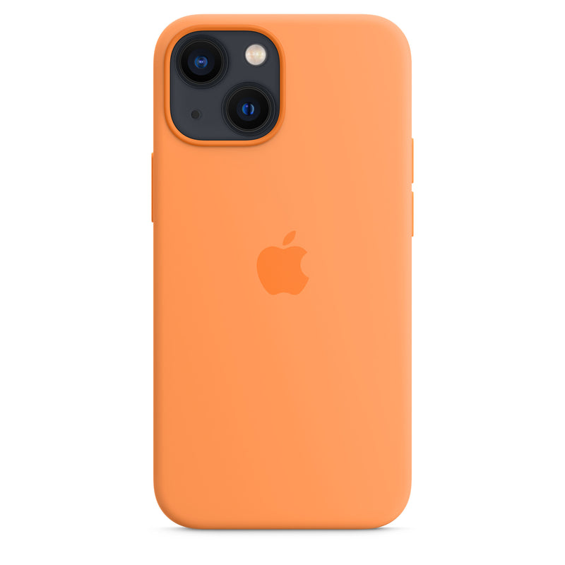 Apple Silikon Case mit MagSafe (iPhone 13 mini) Gelborange
