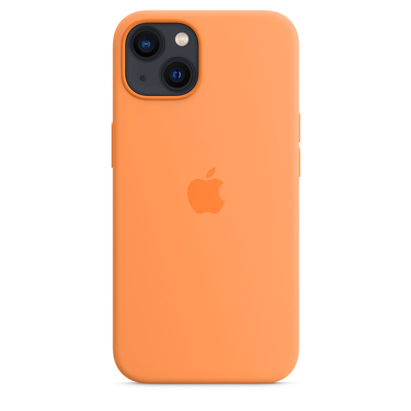 Apple Silikon Case mit MagSafe (iPhone 13) Gelborange