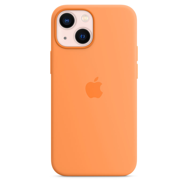 Apple Silikon Case mit MagSafe (iPhone 13 mini) Gelborange