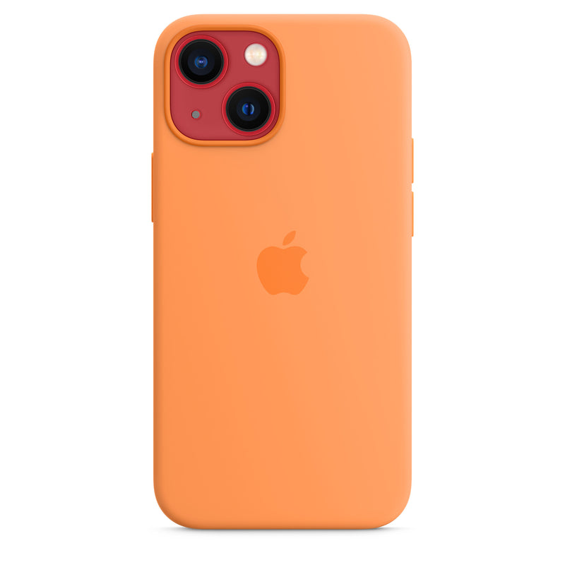 Apple Silikon Case mit MagSafe (iPhone 13 mini) Gelborange