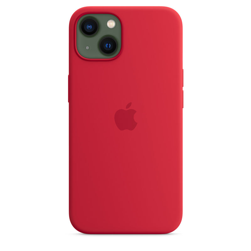 Apple Silikon Case mit MagSafe (iPhone 13) Rot