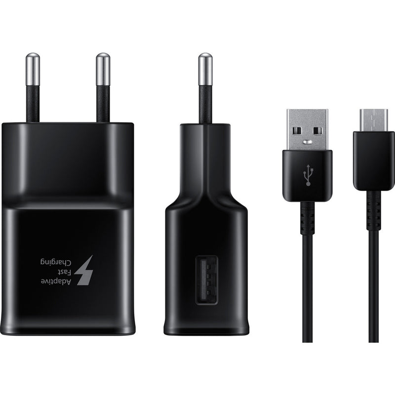 Samsung EP-TA20 + USB-C Kabel 15W Handy Schnellladegerät schwarz