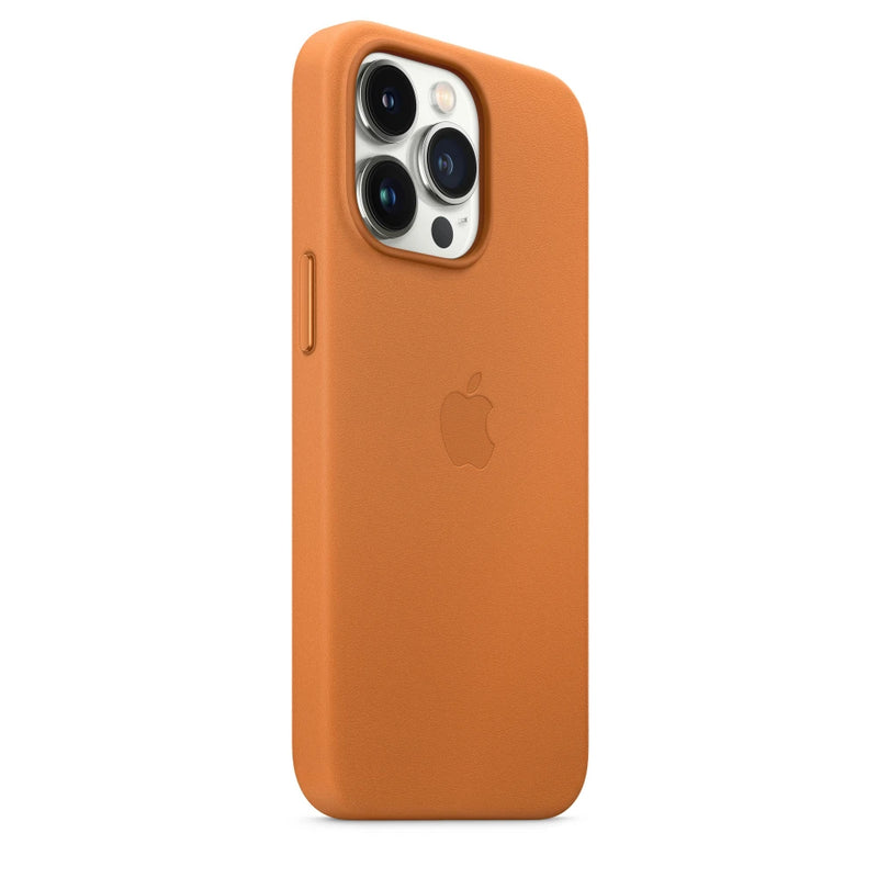 Apple Leder Case mit MagSafe (iPhone 13 Pro) Goldbraun