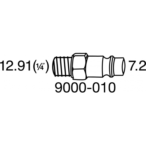 Hazet Mini-Ratschenschrauber 9022P-2 VIERKANT MASSIV 12,5 MM (1/2 ZOLL)