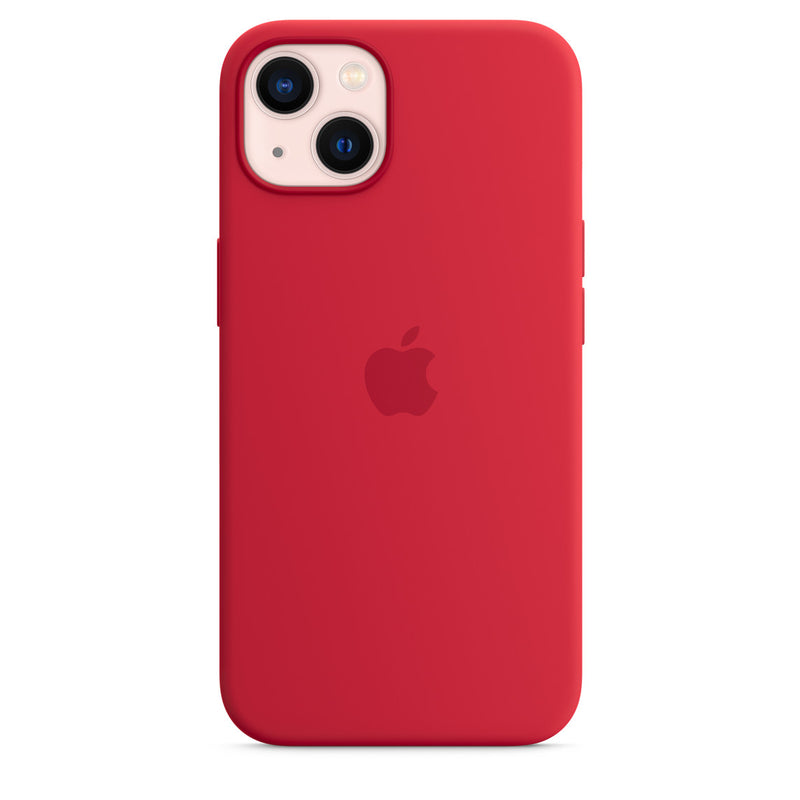 Apple Silikon Case mit MagSafe (iPhone 13) Rot
