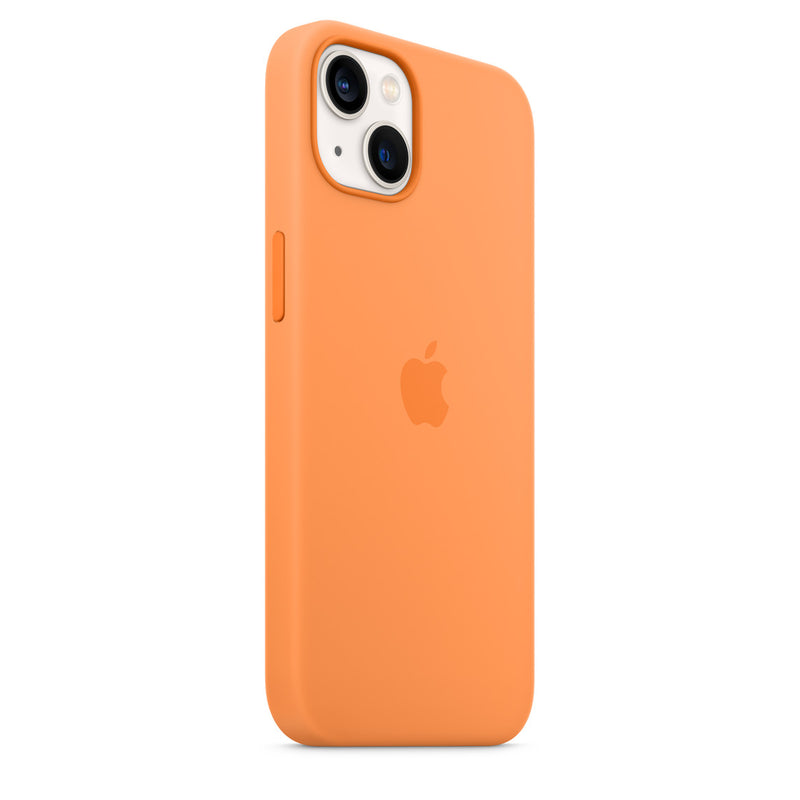 Apple Silikon Case mit MagSafe (iPhone 13) Gelborange