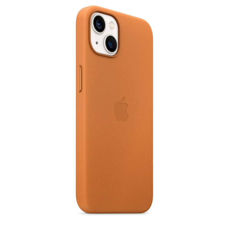 Apple Leder Case mit MagSafe (iPhone 13) Goldbraun