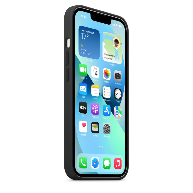 Apple Silikon Case mit MagSafe (iPhone 13) Mitternacht